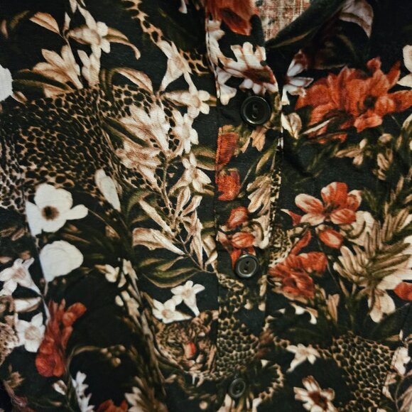 Button Up "Hawaiian" Shirt Dress - Picture 6 of 12